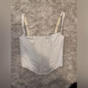 SKIMS Cotton Corset White Brand new